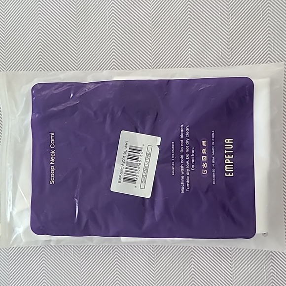 Empetua scoop neck cami shaper, white, XL - Picture 2 of 6